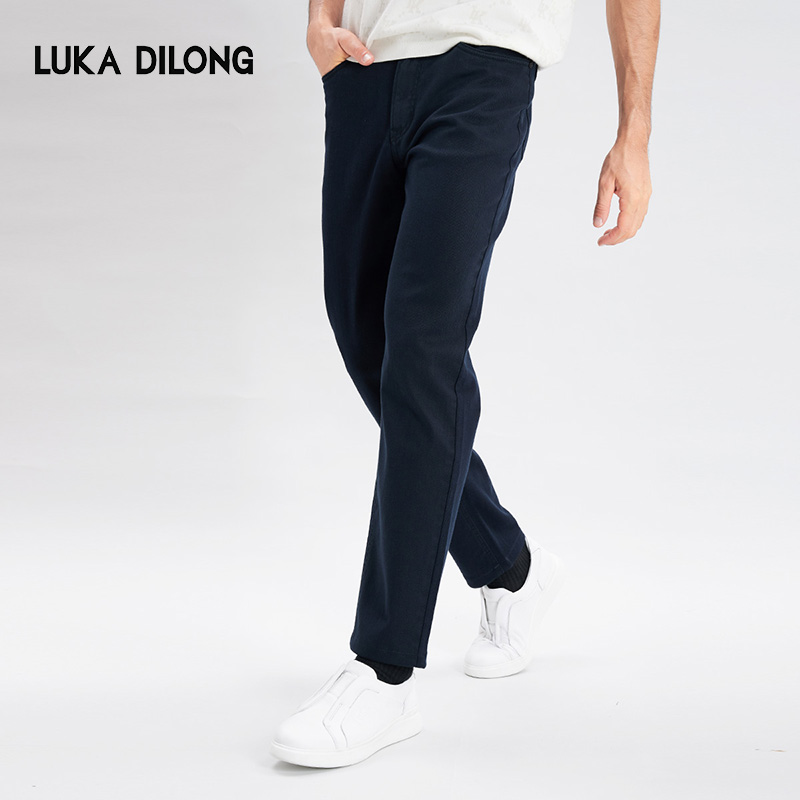 路卡迪龙-Cappio【绵羊毛】男士时尚百搭弹力牛仔裤-142235474 