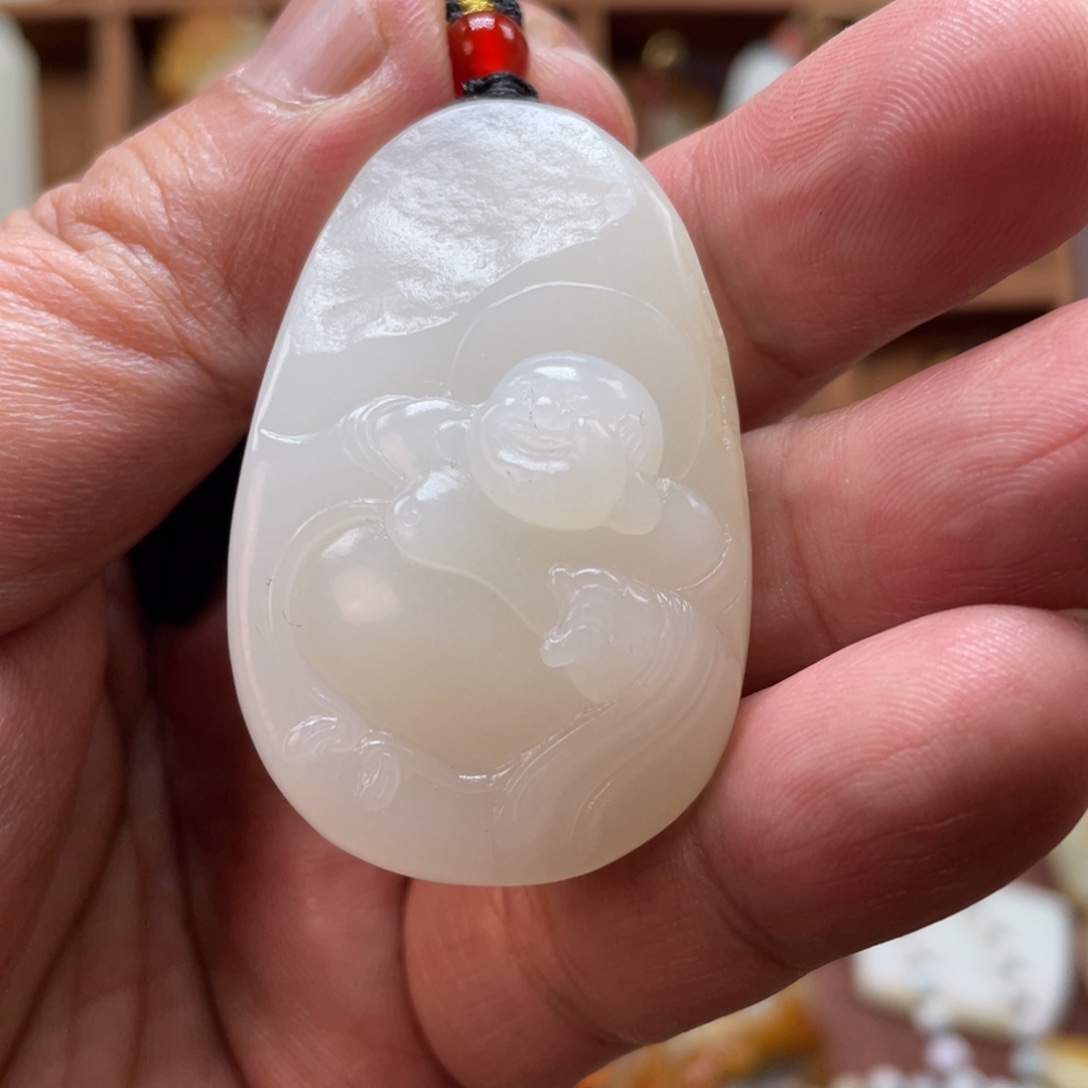 和田玉未镶嵌挂件