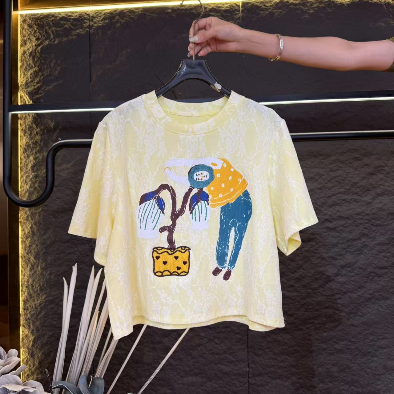 （果果专属）四季常规潮牌女装休闲印花夏款春夏宽松A344