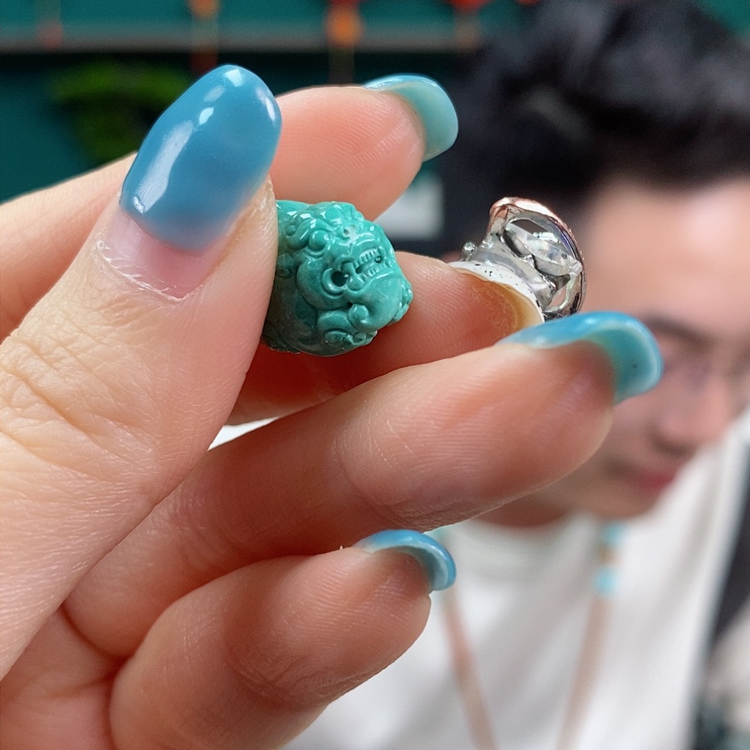 绿松石珠宝奇石未镶嵌