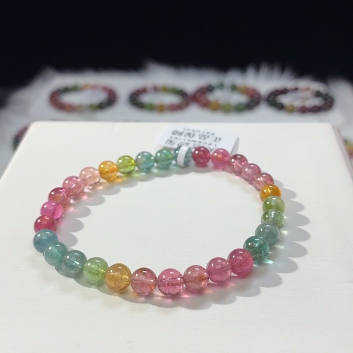 未镶嵌手链碧玺6mm+