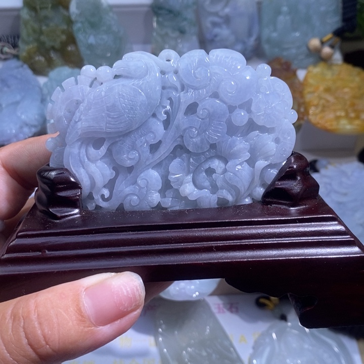 【闪购商品】翡翠挂件未镶嵌喜上