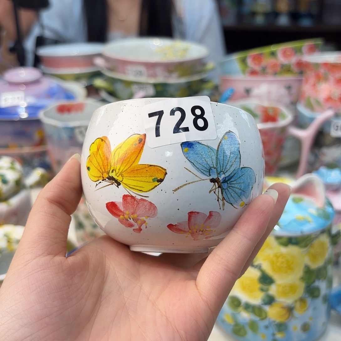 瓷片景德镇手绘高温釉下彩陶瓷茶具