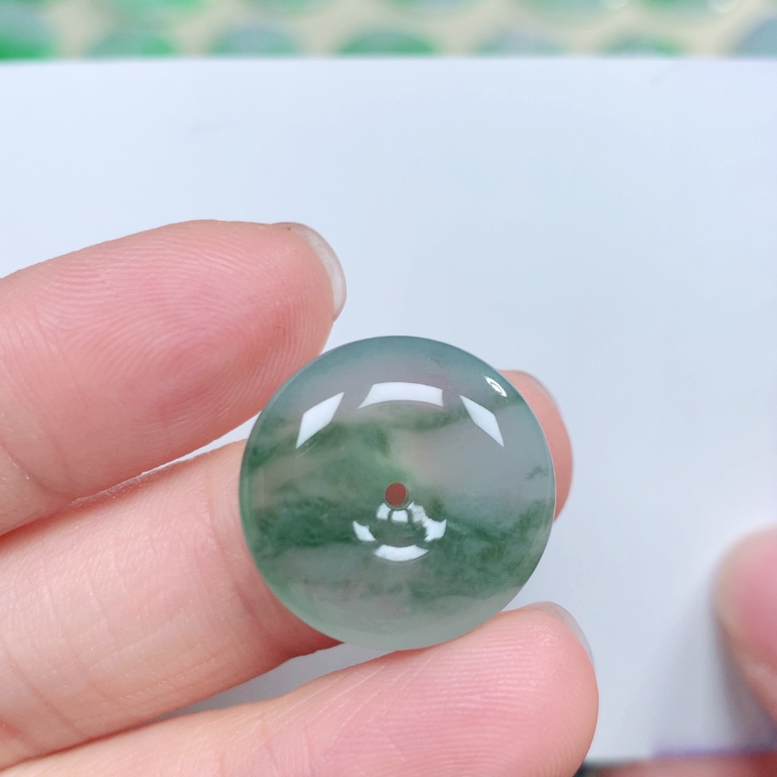 翡翠未镶嵌颈饰19.3-6.0