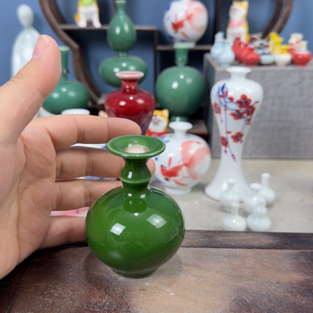 陶瓷手工小花器摆件