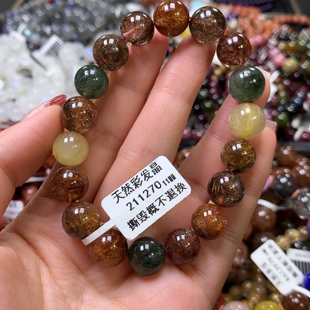 水晶手链未镶嵌，