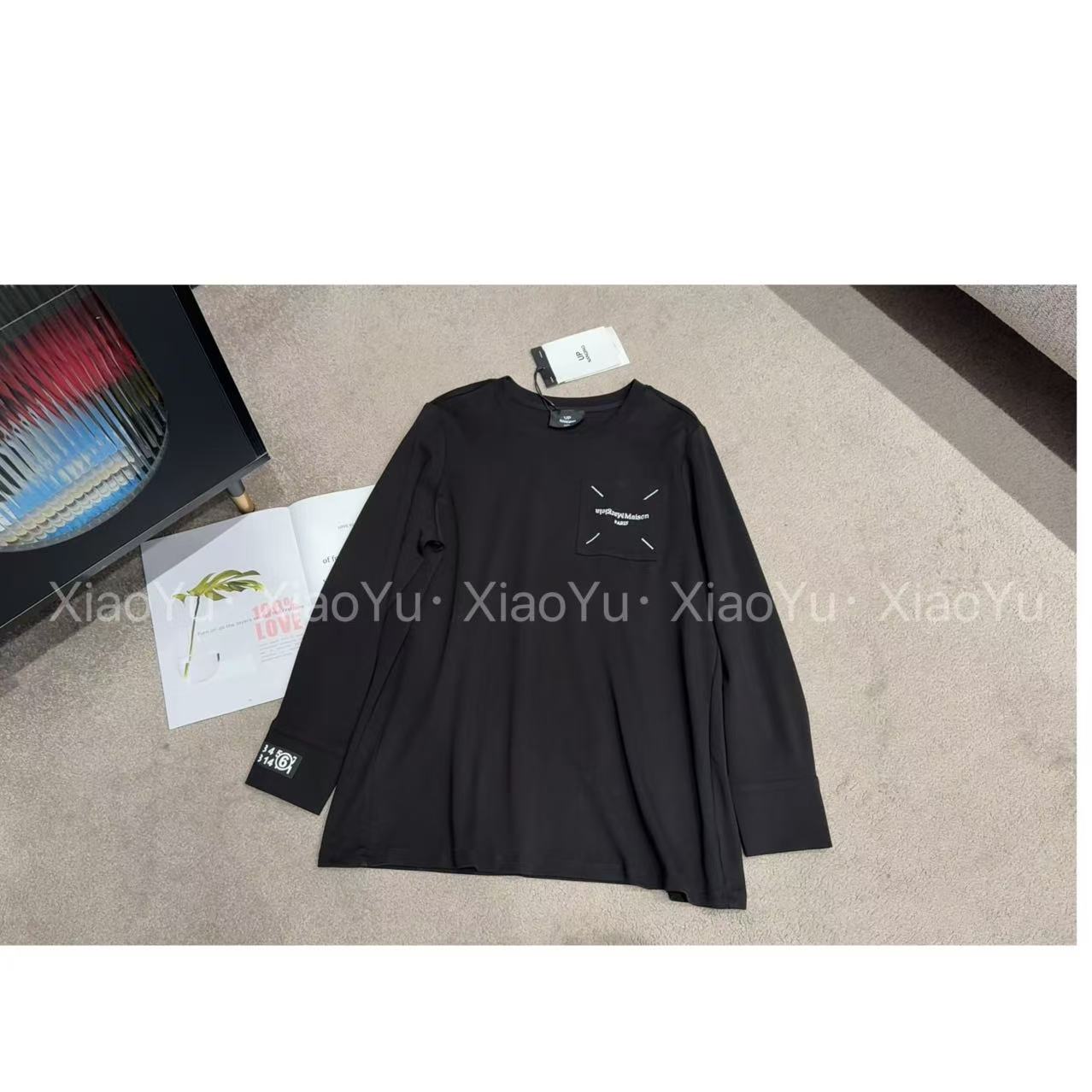 【No退换】瑕疵品 欧货【必入款 数字绣花长袖T恤】UP 727