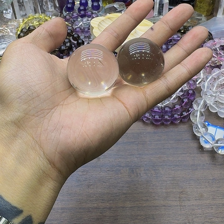 水晶分水晶手链银S925镶嵌