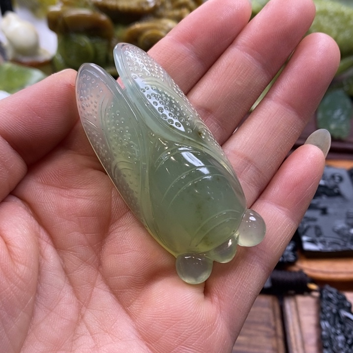 蛇纹石玉未镶嵌手把