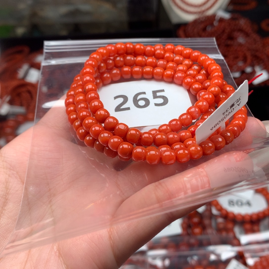 南红玛瑙手串未镶嵌5.5mm