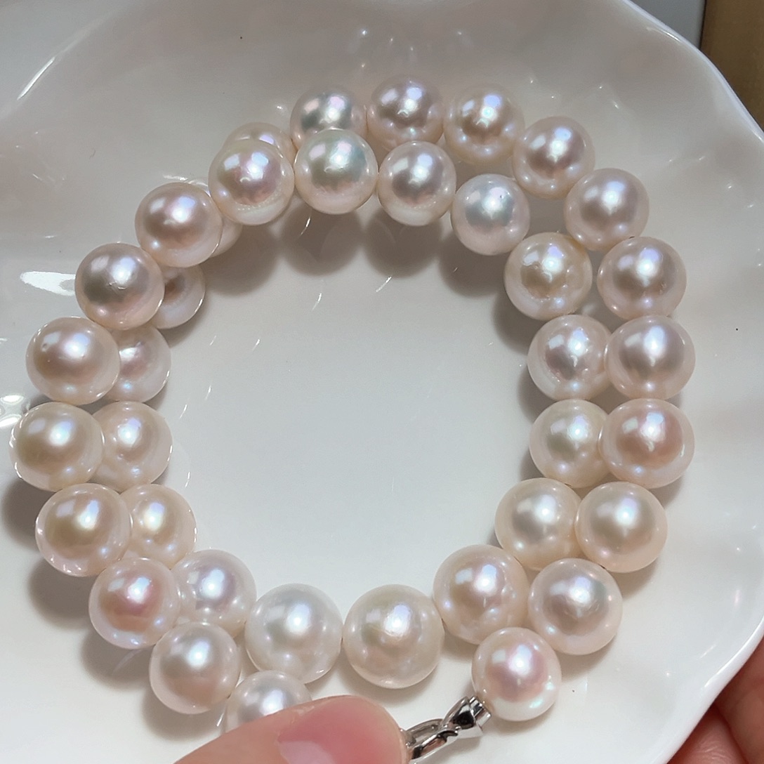 淡水珍珠颈饰银S925镶嵌