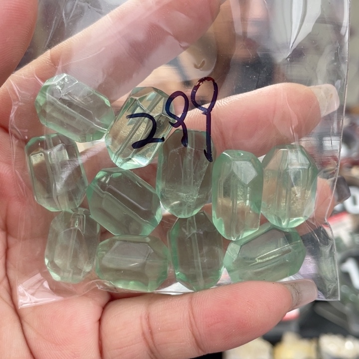 水晶手串未镶嵌大咪绿萤石随形多样性发其一