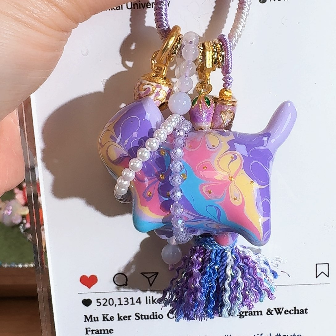 花岗石铁合金diy原创设计手机链