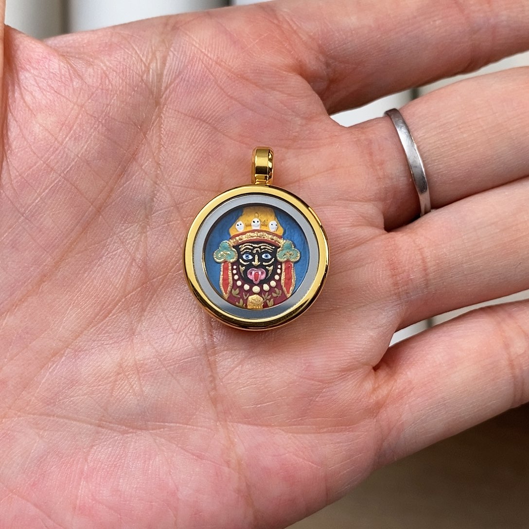 手链尼泊尔手绘唐卡画芯