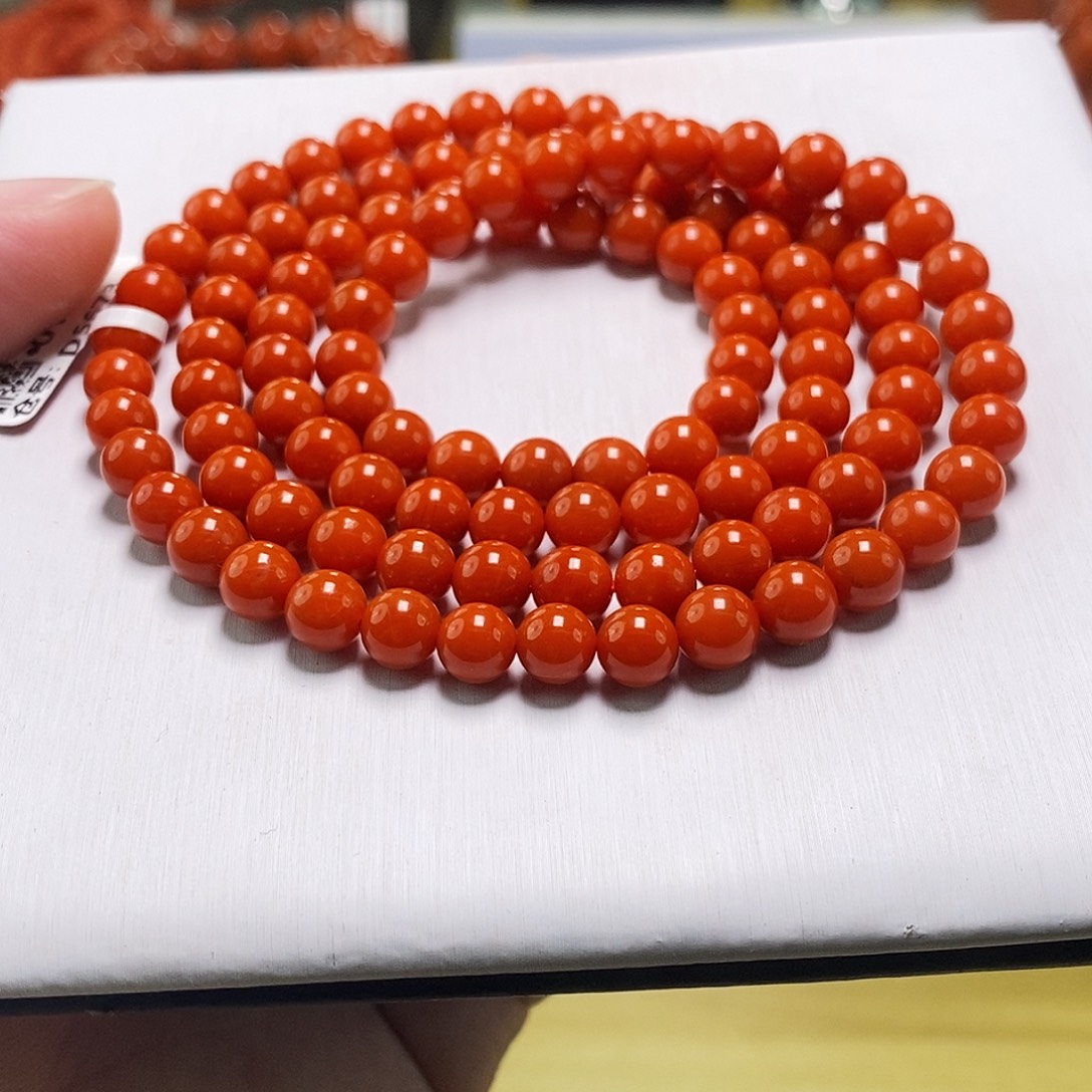 南红玛瑙未镶嵌手链