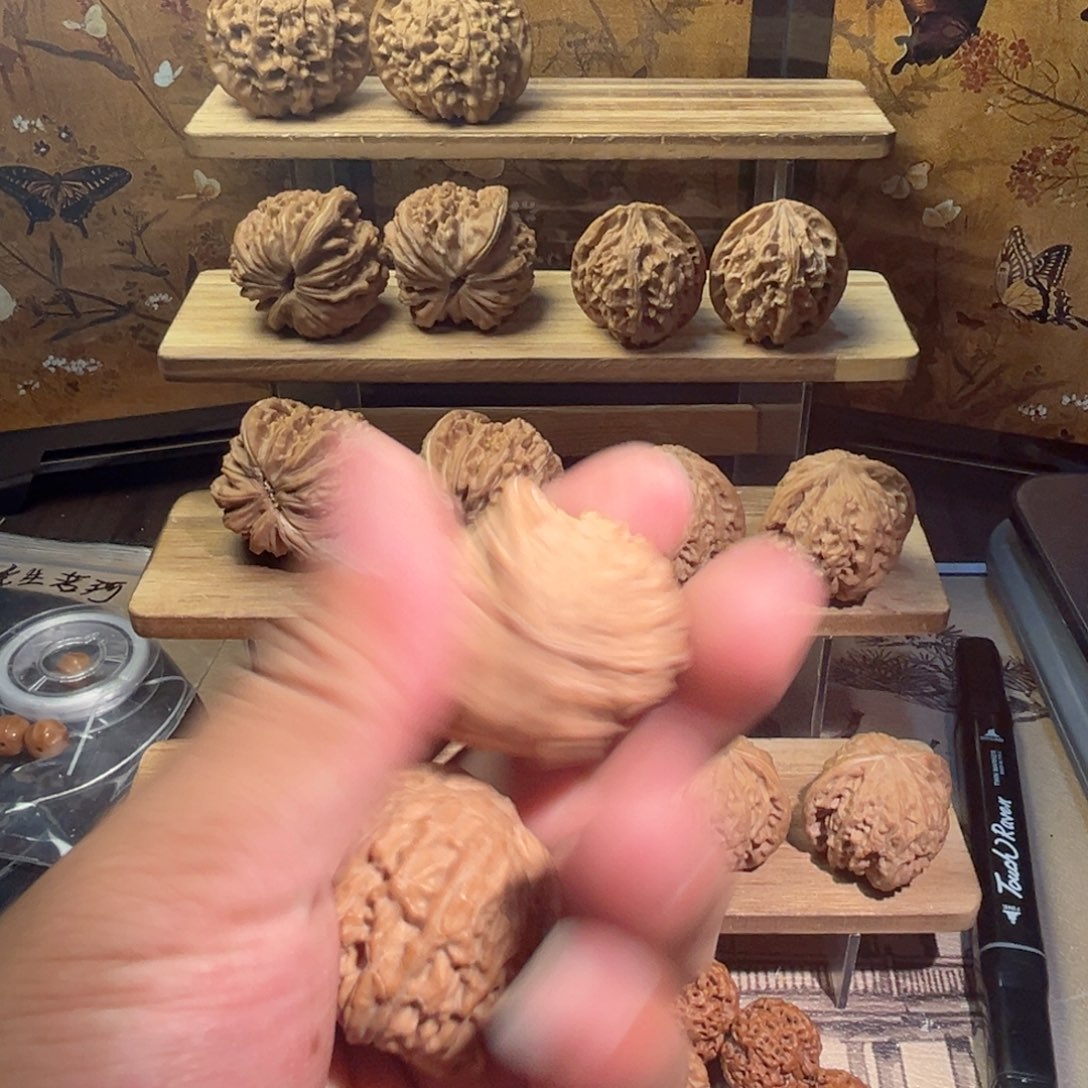 文玩核桃把件?磨盘
