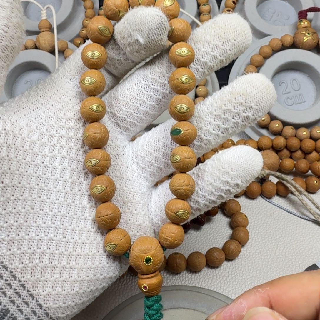 凤眼菩提吊坠11mm凤眼手串法罗眼铜眼