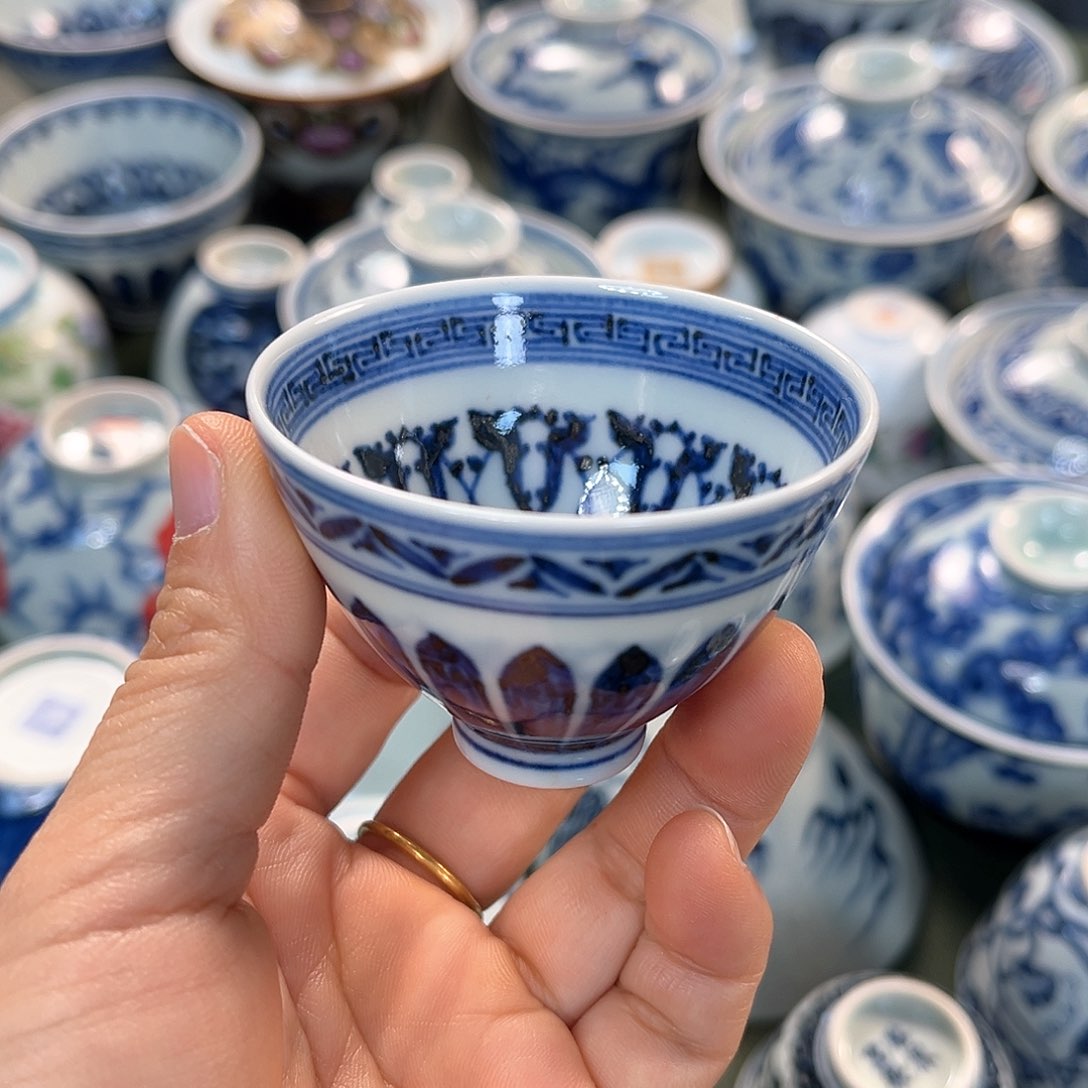 杯青花瓷器青花瓷器