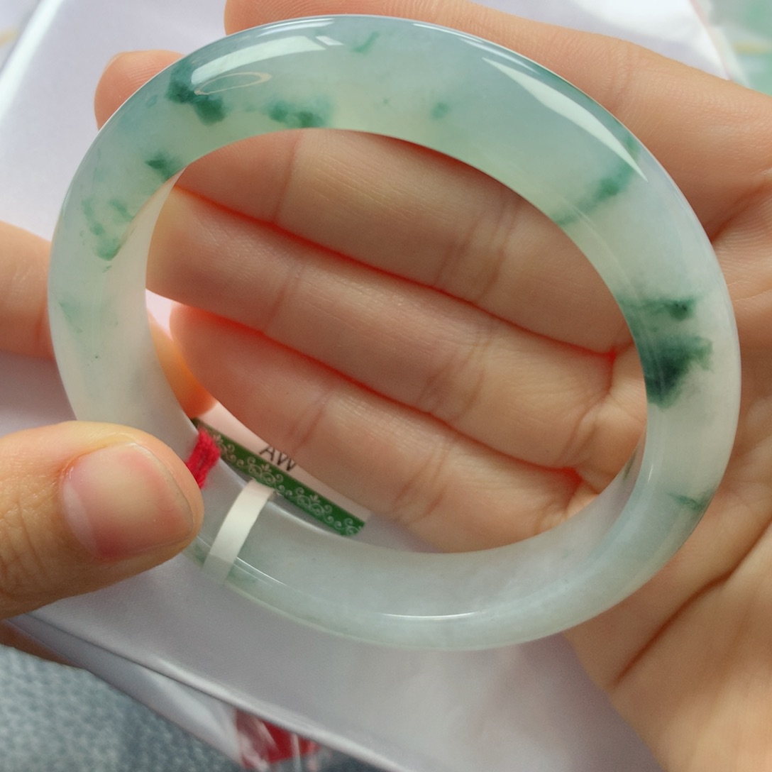 未镶嵌手镯翡翠缅甸天然翡翠A货55.2正