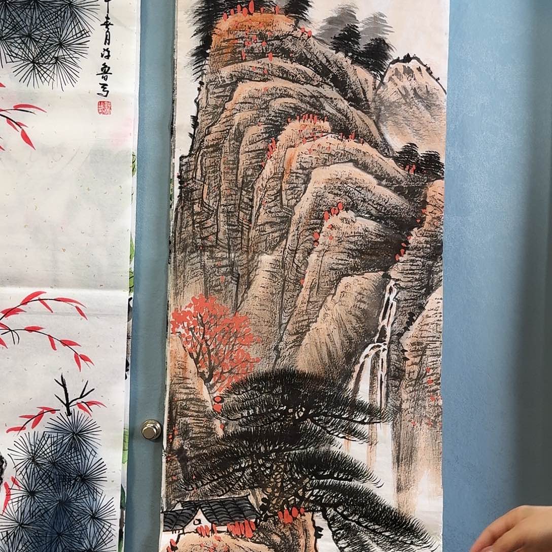纯手绘国画作品好看
