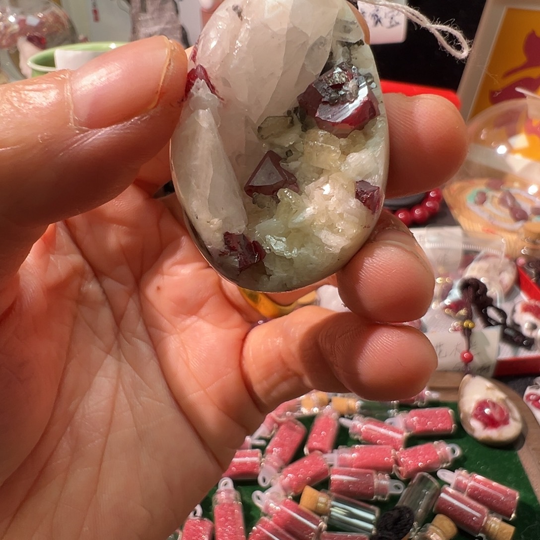 雁***声天然辰砂马仙溪聚宝盆