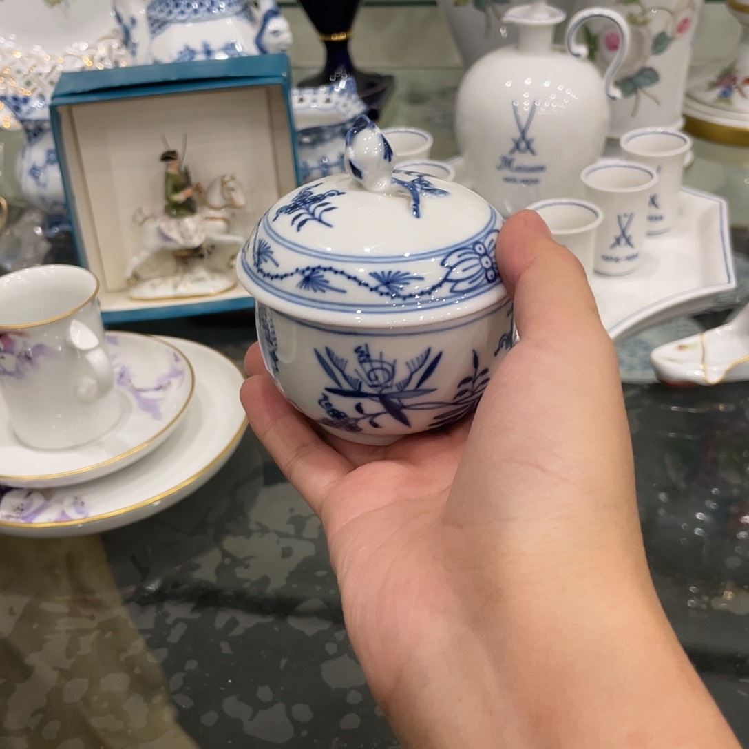 瓷片中古一等小糖罐