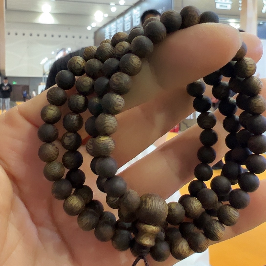 沉香手串沉香奇楠张勺子多圈