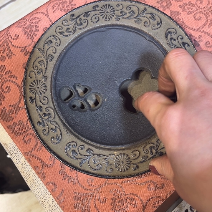 盘***子铁中古工艺品摆件