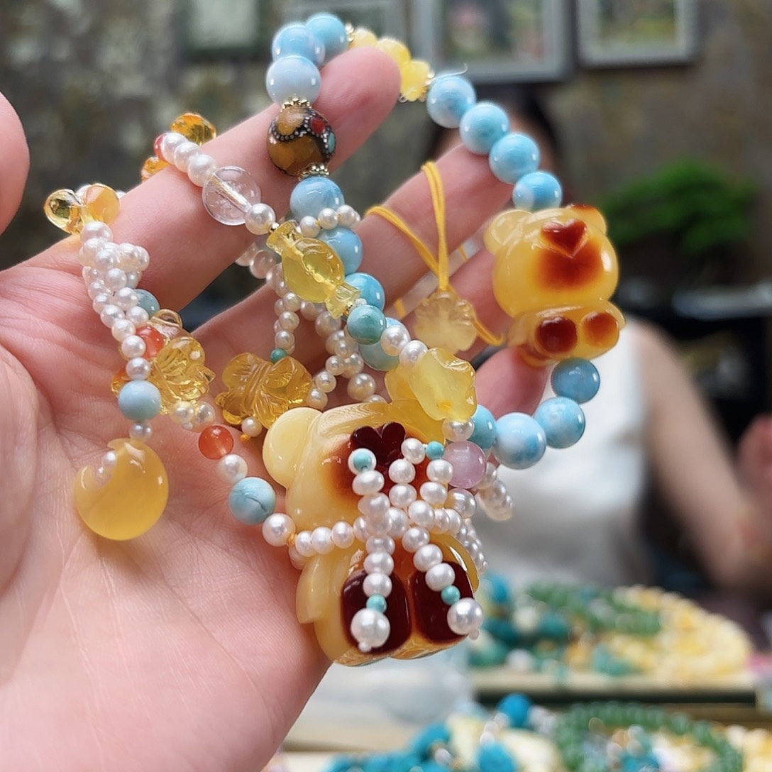 琥珀未镶嵌戒指琥珀