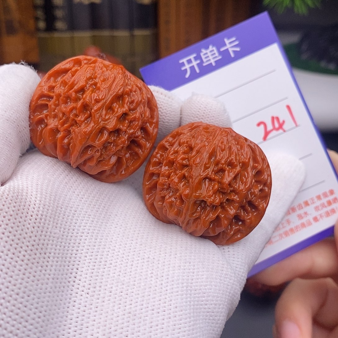 文玩核桃把件40磨盘241