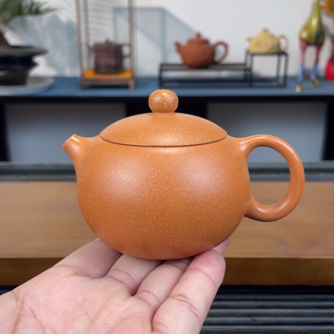 紫砂茶壶黄降坡西施180