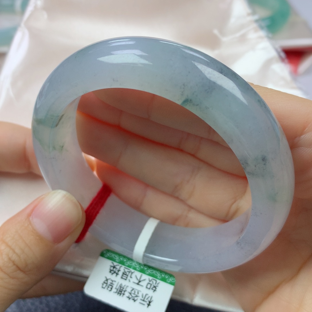 未镶嵌手镯翡翠缅甸天然翡翠A货55.3轮胎