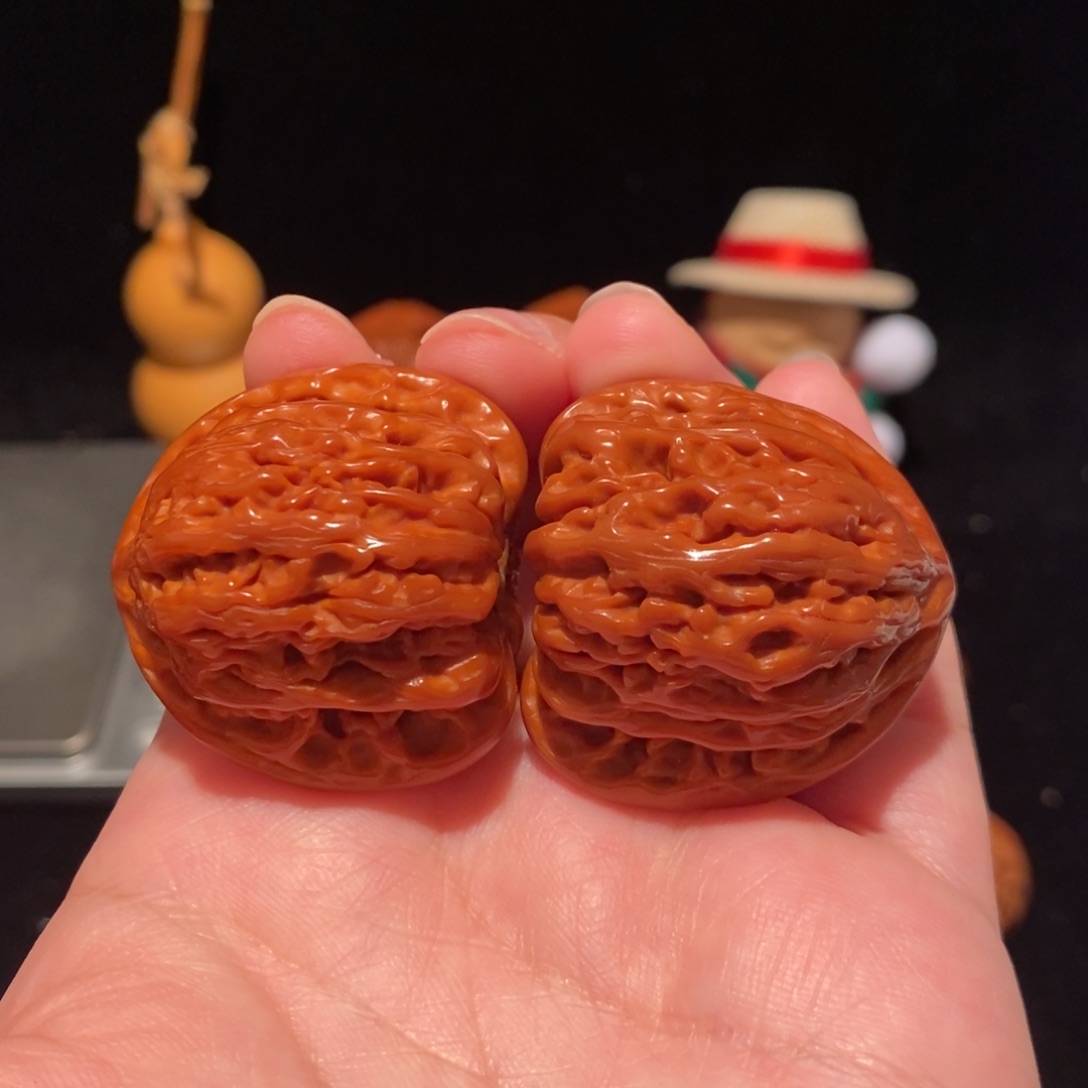 文玩核桃把件37红宝石495