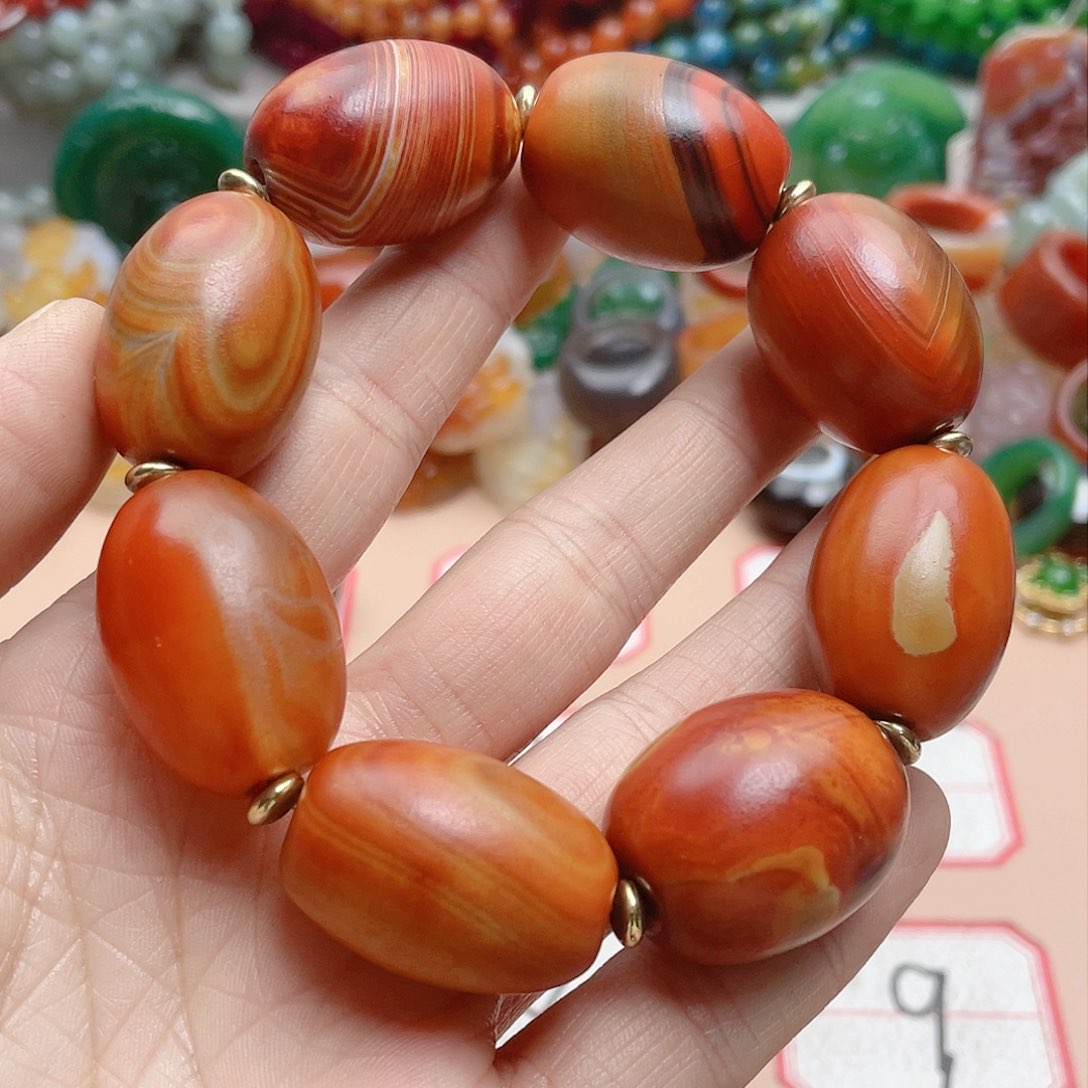 玛瑙/玉髓颈饰合金名****哈