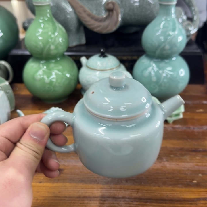 龙泉青瓷茶具微瑕48977