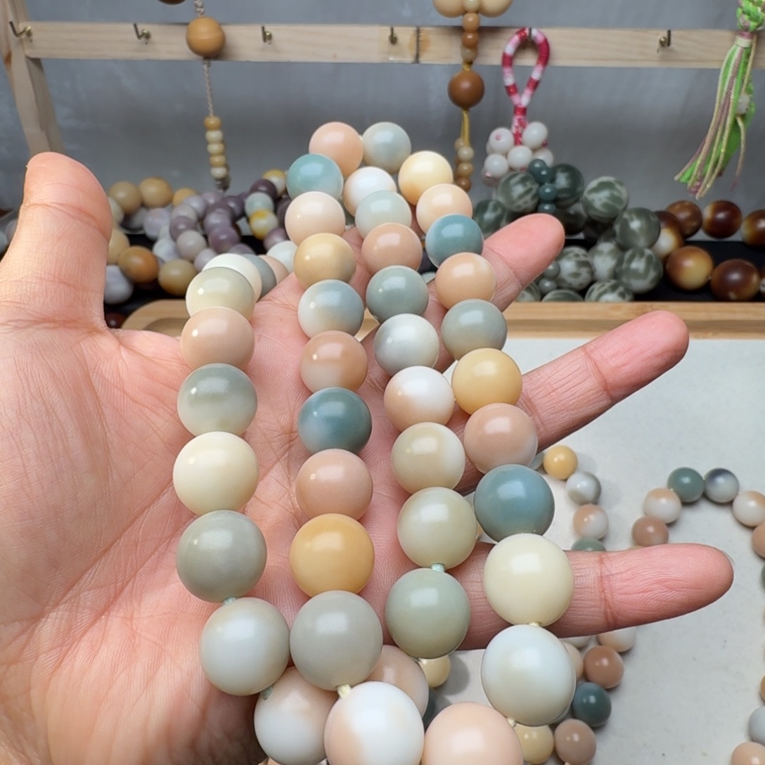 鱼***间菩提根/象牙果手串卡14小手持买一送一