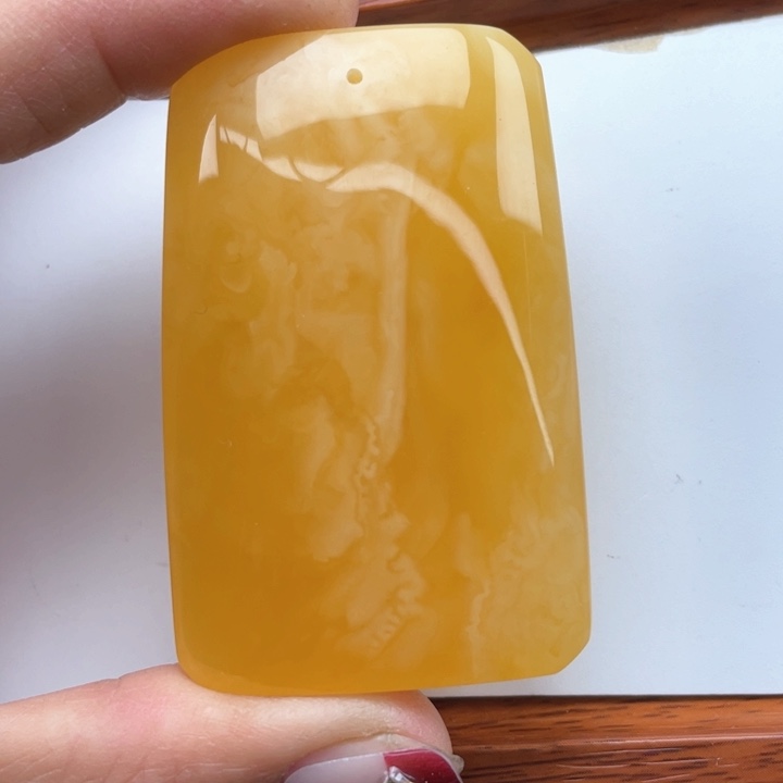 蜜蜡裸石未镶嵌蜜蜡无事牌