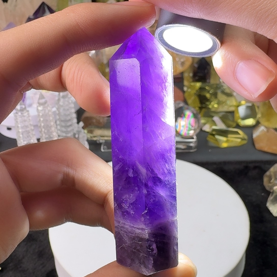 未镶嵌珠宝半成品水晶紫晶