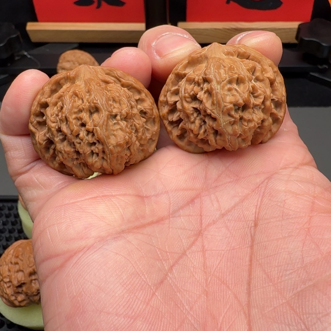 文玩核桃把件老款宫灯41