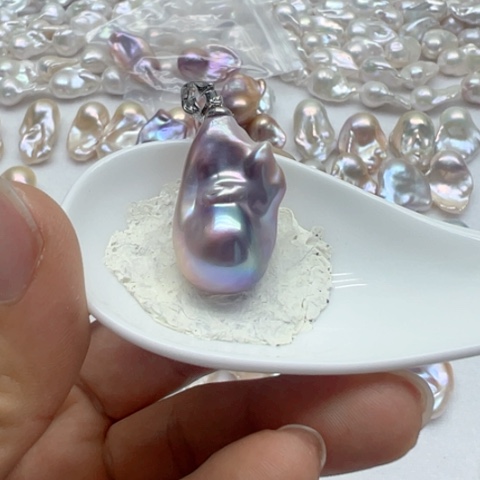 淡水珍珠手镯银S925镶嵌