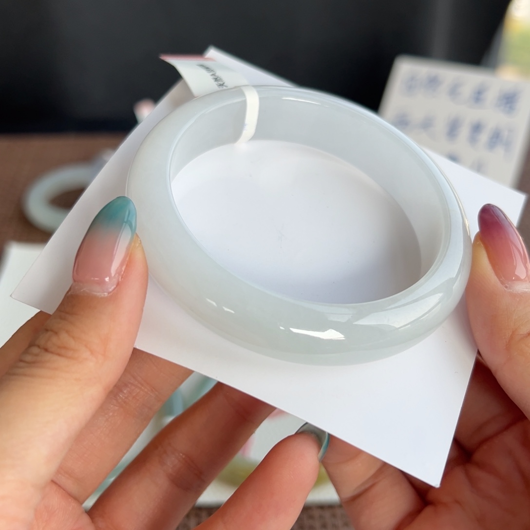 翡翠未镶嵌手镯13号 58