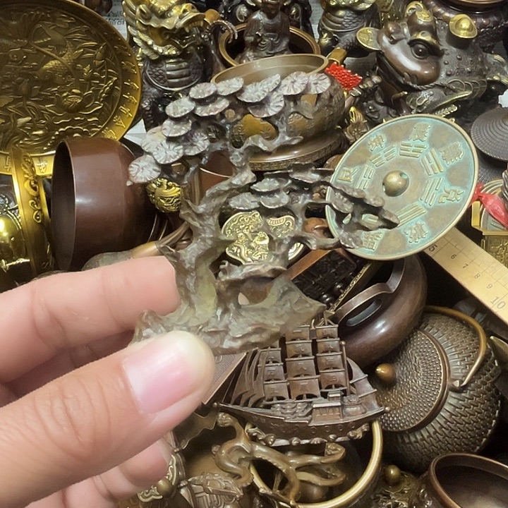 顺顺利利，铜铜器摆件