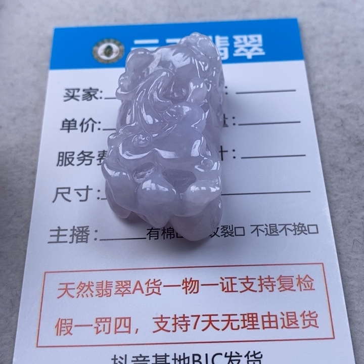 翡翠未镶嵌颈饰多人貔貅