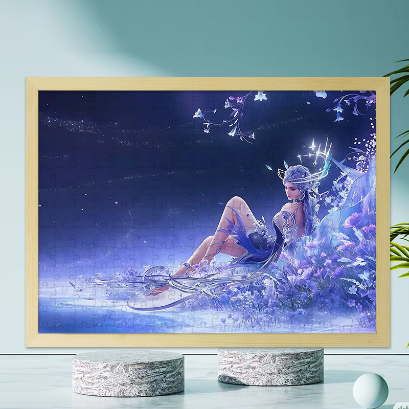 貂蝉馥梦繁花拼图木质6-10岁以上儿童益智玩具1000片女孩礼物有框