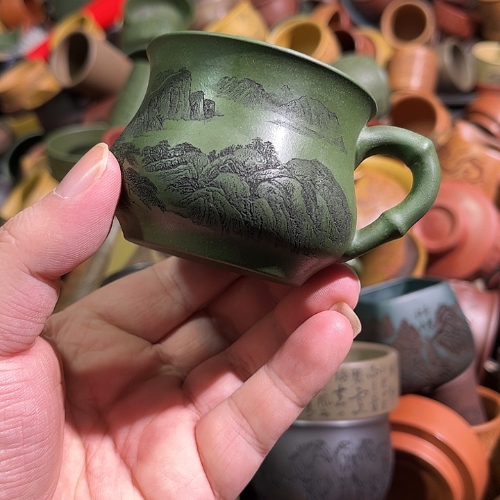 紫砂茶杯全手工紫砂主人杯