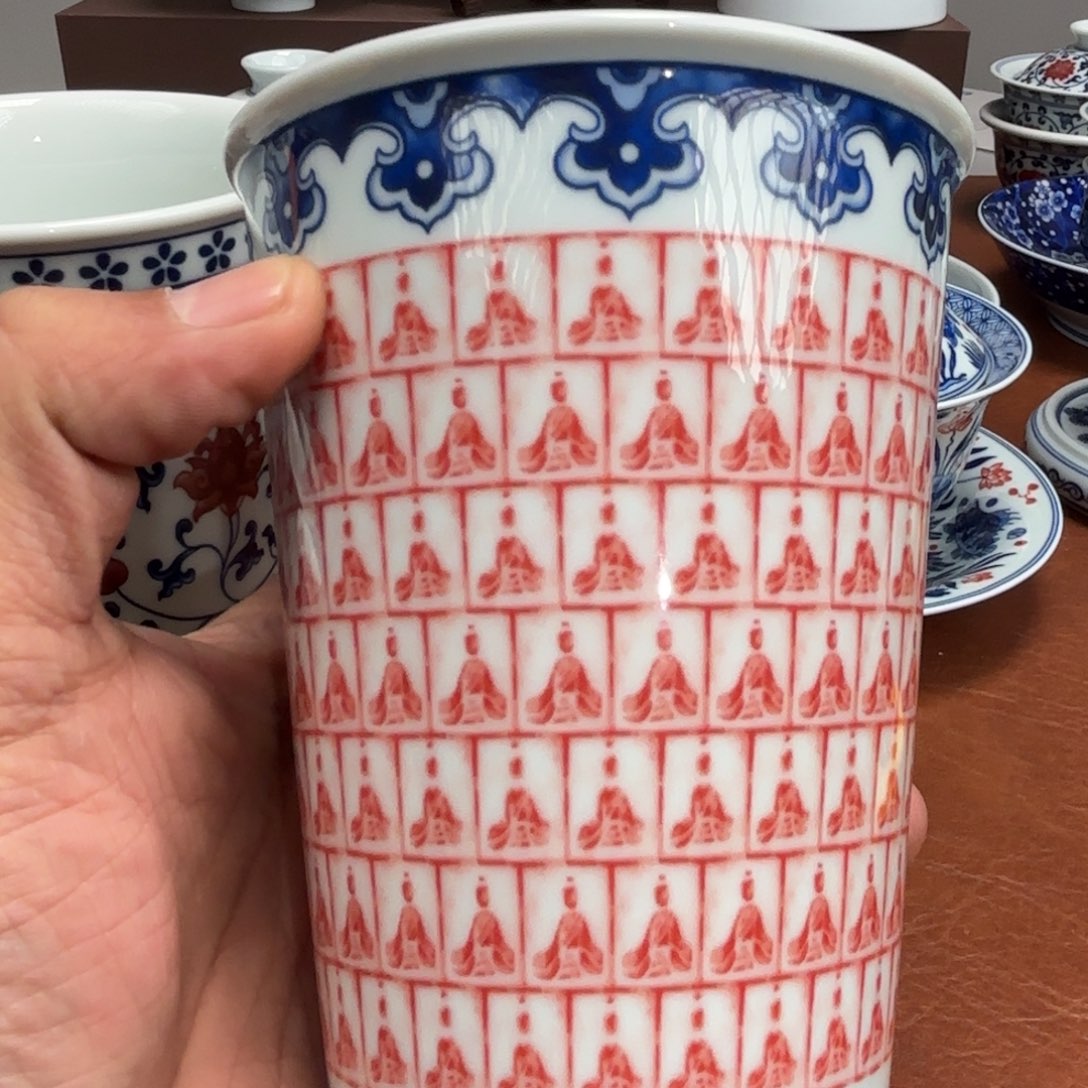 壶***满陶摆件千佛可乐杯景德镇发货