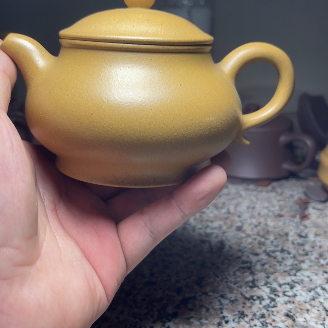 茶壶紫砂微瑕刘子新黄金段潘壶