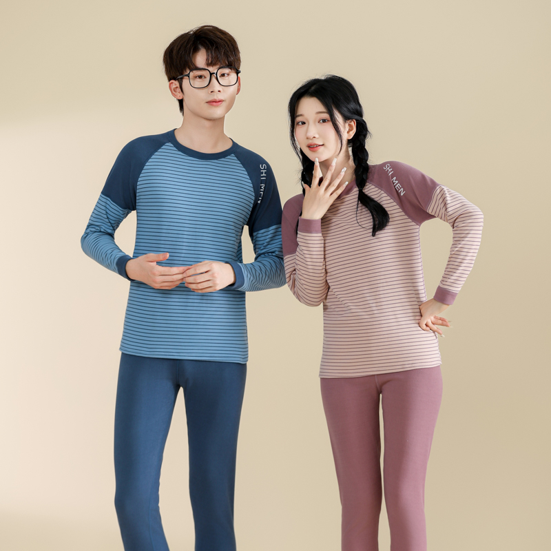 大童保暖内衣套装男女青少年初中高中学生加厚秋衣秋裤儿童睡衣冬