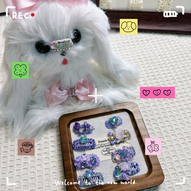 宠物bb夹马尔济斯约克夏西施狗狗发饰默认微瑕补差价链接