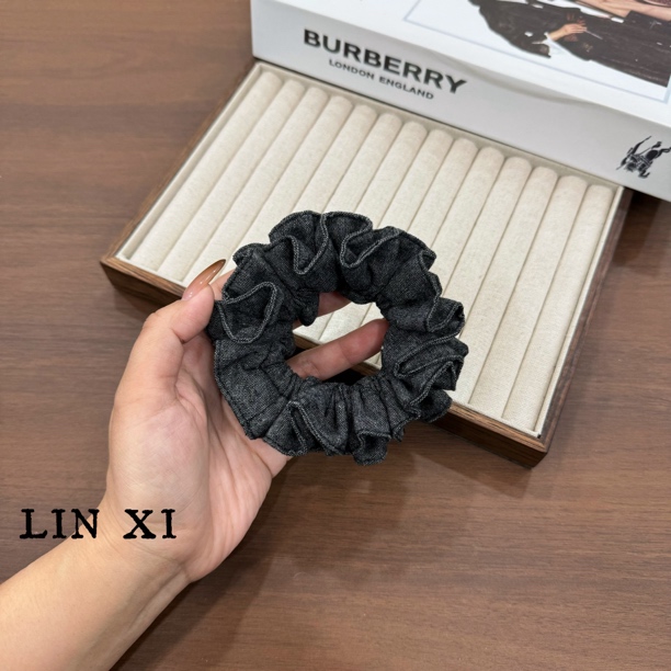 林兮原创 灰色双层中号小蛮腰韩系甜美肠圈发圈